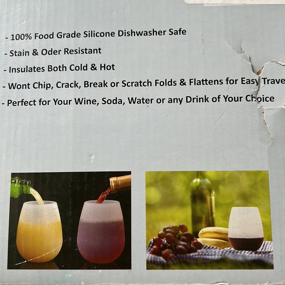 Silicone stemless wine glasses - Picture 2 of 4